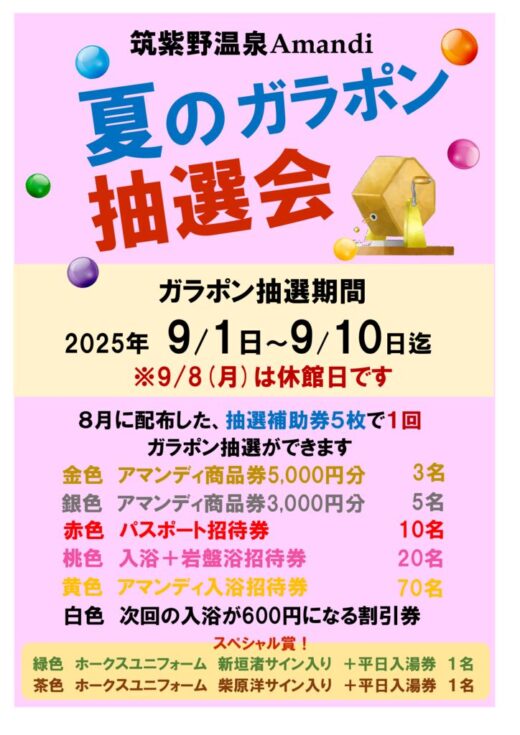 夏の抽選会のサムネイル